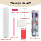 FHBUBPUP Pink Rose Diamond Painting Kits for Adults, Pink Rose Diamond Art Kits, Full Drill Round Gem Art, DIY Flower Paint with Diamond Kits Beads Crafts for Home Wall Decoration Gifts 12x12 inch FHBUBPUP