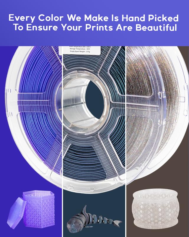 Cookiecad PLA Filament 1.75mm 1kg Iridescent Glitter 3D Printer Filament - Witchcraft Elixir PLA Cookiecad