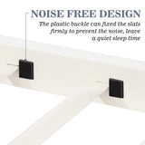 Allewie Metal Bunk Bed Twin Over Twin Size for Junior & Adults with Ladder and Heavy Duty Guardrail, Small Space Saving Design for Bedroom Kid Room and Dorm, White Allewie