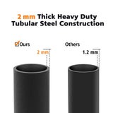 12ft Firewood Rack Outdoor Heavy Duty Log Rack Firewood Storage Rack Holder Steel Tubular Easy Assemble Fire Wood Rack for Patio Deck Adjustable Log Storage Stand for Outdoor Fireplace Tool MCKE