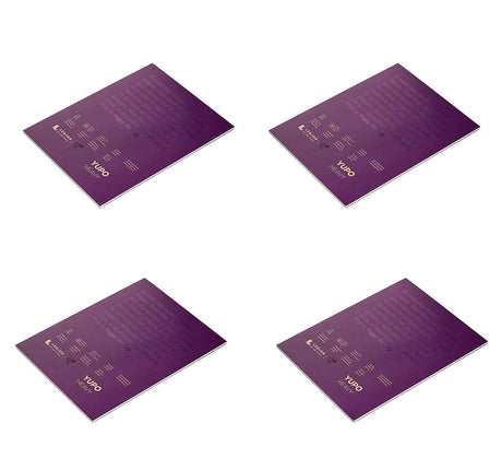 Yupo L21-YUP389WH1114 Heavy White Synthetic Paper Pads 11" x 14"; 10 Sheets per Pad; 390 GSM 144 LB; Acid Free; 100% Polypropylene; Suitable for Watercolor, Alcohol Inks and Acrylics - Pack of 4 Yupo Paper