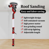 Anbt Drywall Sander,1250W Electric Wall Sander, Double-Deck LED Lights Sander, Electric Drywall Sander w/Dust-Free Automatic Vacuum System 5 Variable Speed,12PC Sanding Disks Anbt