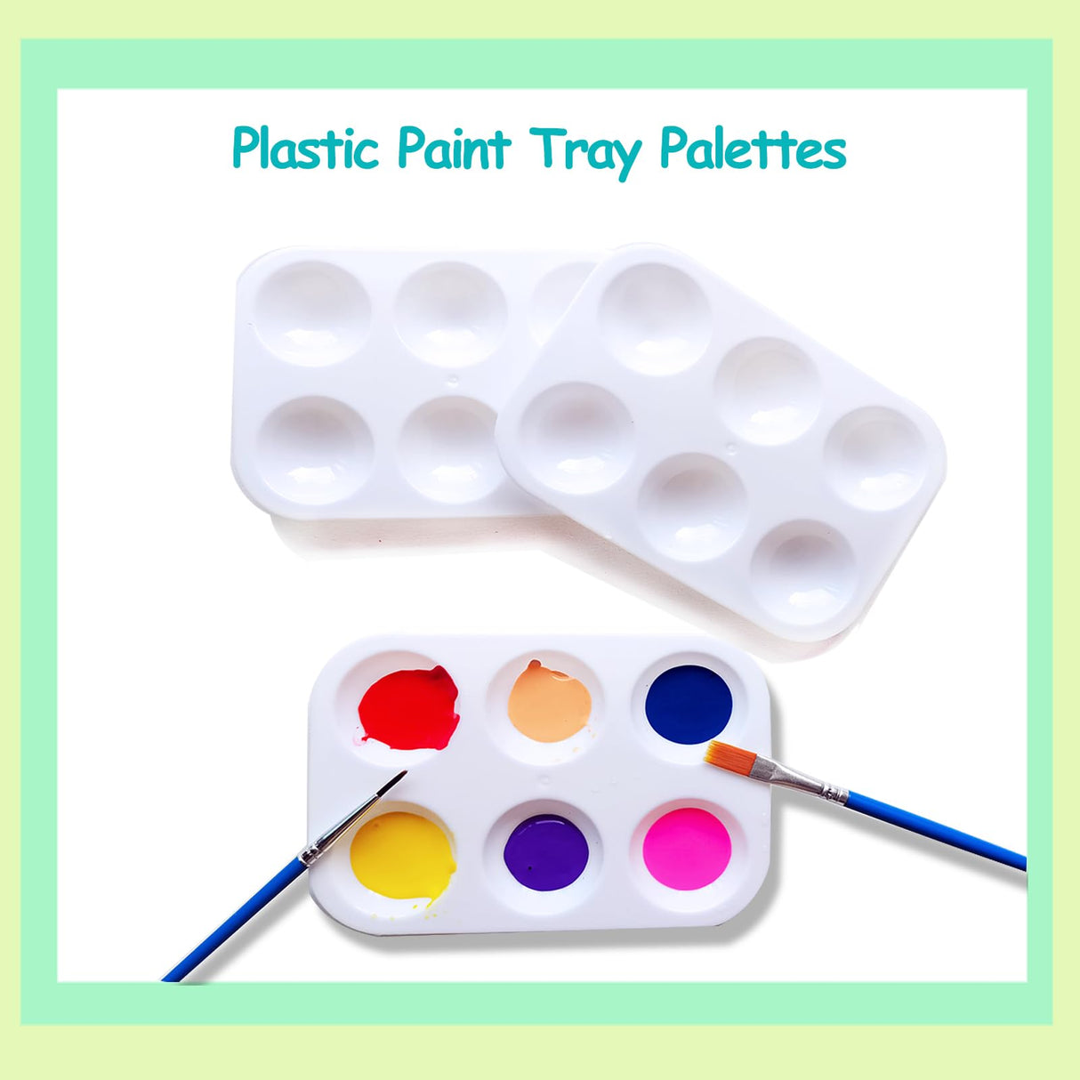 Vivixin 300Pcs Mini Acrylic Paint Set, 20 Set 12 Colors Acrylic Paint Bulk With 40pcs Brushes and 20pcs Palettes, Acrylic Paint Strips for Kids&Adults, Perfect for Birthday Party Home Classroom Favors Vivixin