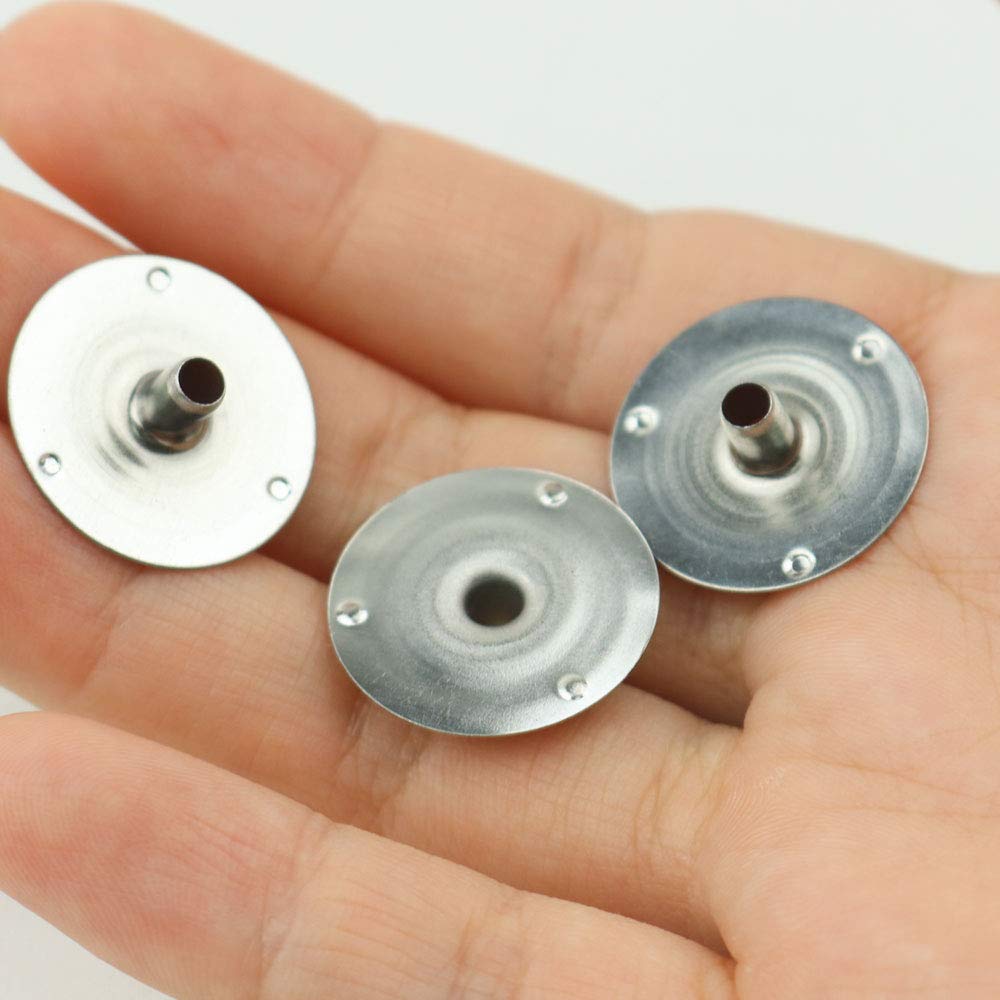 EricX Light 200pcs 20mm Metal Candle Wick Sustainer Tabs,for Candle Making,Candle DIY EricX Light