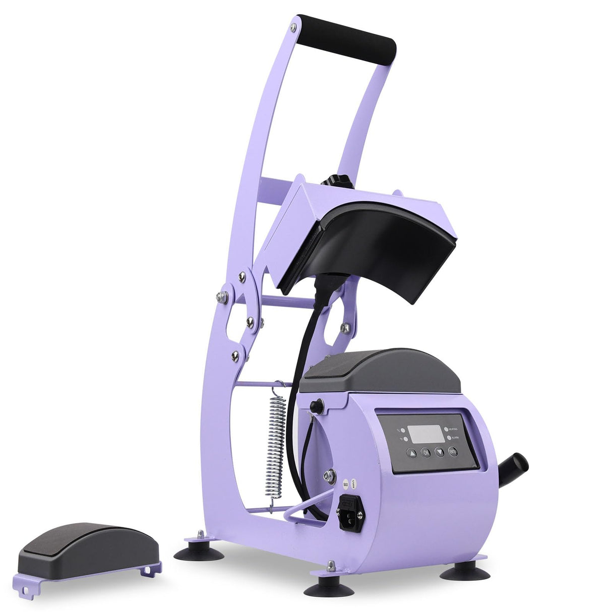 Hat Heat Press Machine for Caps with 2 Interchangeable Platens, Custom Tempe & Timer, 3 Fuses, Auto Start, Provides Sublimation, Heat Transfer and Htv Projects for DIY Hat Designs Haoguo