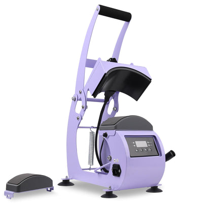 Hat Heat Press Machine for Caps with 2 Interchangeable Platens, Custom Tempe & Timer, 3 Fuses, Auto Start, Provides Sublimation, Heat Transfer and Htv Projects for DIY Hat Designs