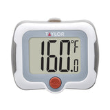 Taylor Pivoting Head Instant Read Digital Meat Food Grill BBQ Cooking Kitchen Thermometer with Protective Sleeve, Gray Taylor