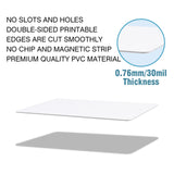 20 Pack Premium Blank PVC Cards, CAETOUNG CR80 30 Mil Graphic Quality White Plastic Cards for Photo ID Badge Printers CAETOUNG