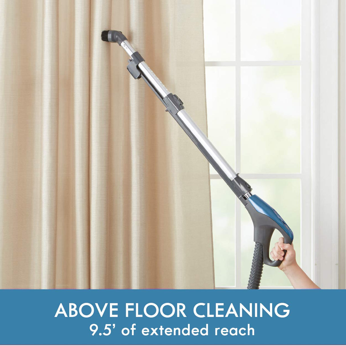 Kenmore Pet Friendly Lightweight Bagged Canister Vacuum Cleaner with Extended Telescoping Wand, HEPA, 2 Motors, Retractable Cord, and 4 Cleaning Tools, Blue Kenmore