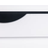 Household Essentials Single Load Hamper Cabinet Seat, White Household Essentials