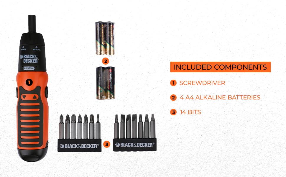 Black & Decker A7073 Battery Powered Screwdriver Product ID: 5035048280485 Black & Decker