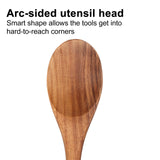 14 Inch Large Wooden Spoon for Cooking Mixing Spoon Serving Spoons Big Non Stick Wood Spoon Spatula Long Handle Spoon Stirring Cooking Spoon Renawe