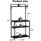 GDLF 20-29 Gallon Fish Tank Stand with Plant Shelf, Aquarium Stand with Storage Shelf for 20 Gallon Long Aquarium 30.7" x 16.53" Tabletop Fits Aquarium,Turtle Tank or Reptile Terrariums GDLF