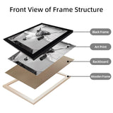 Highland Cow Bathroom Decor, Funny Bathroom Wall Art, Highland Cow in Bathtub Farmhouse Canvas Print, Black and White Cow Pictures Wall Decor, Framed Animal Pint Artworks for Wall Senlifa Art