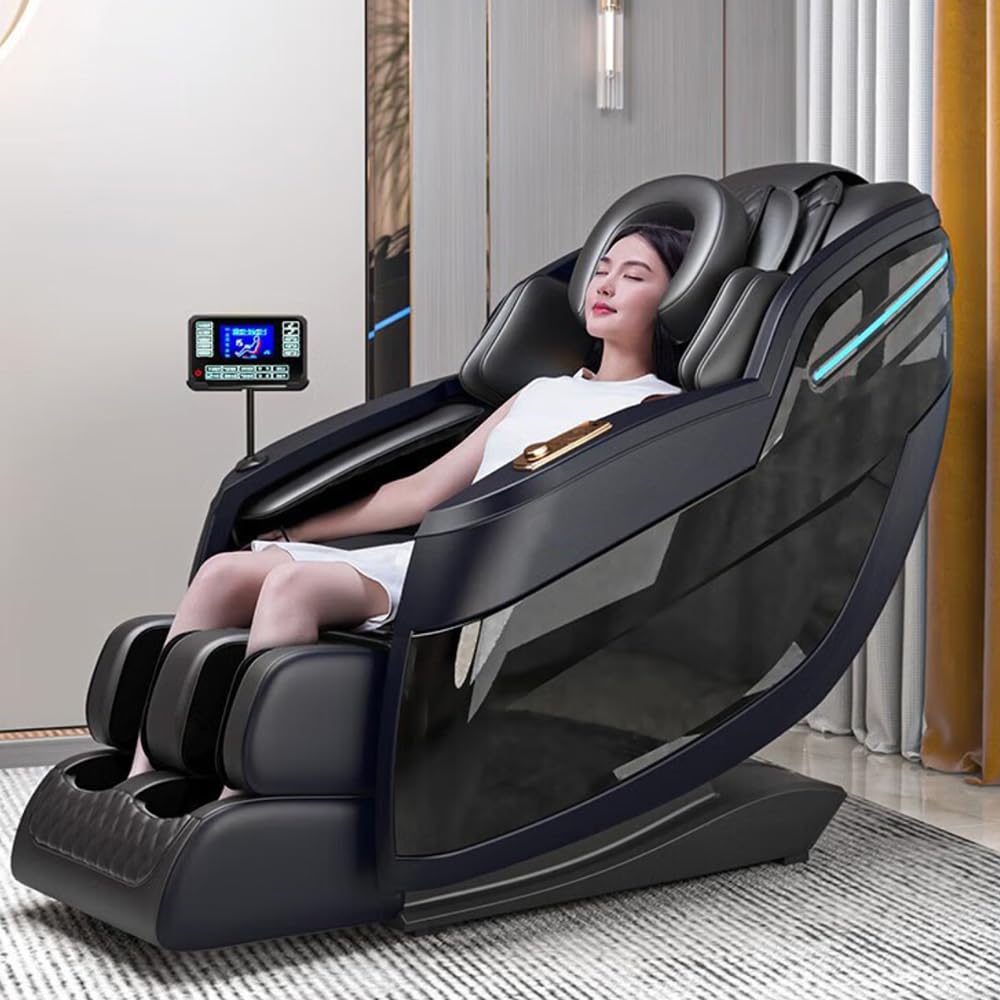 AI Intelligent Voice Zero-gravity Luxury Multifunctional Massage Chair, Heated Massage Chair, 3D Manipulator Airbag Massage Chair, Super-long SL Guide Rail, HIFI Bluetooth Audio, Touch Screen. RAYFOKPK