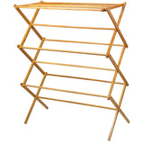 Home-it Wooden Clothes Drying Rack for Laundry - Collapsible Folding Bamboo Laundry Drying Rack for Drying Clothes - Heavy Duty Pre Assembled HOME IT