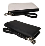 Youkang Sublimation Wallet Women's Zipper Card Holder Storage Bag Women's Travel Clutch Wristband DIY Craft (Black) Youkang