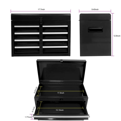 nifoti 5 Drawer Rolling Tool Chest,Tool Storage Cabinet & Tool Box Cart with Wheels, Big Tool Storage Removable Tool Box Combo,Tool Storage Box for Garage Warehouse Workshop,Tool Case nifoti