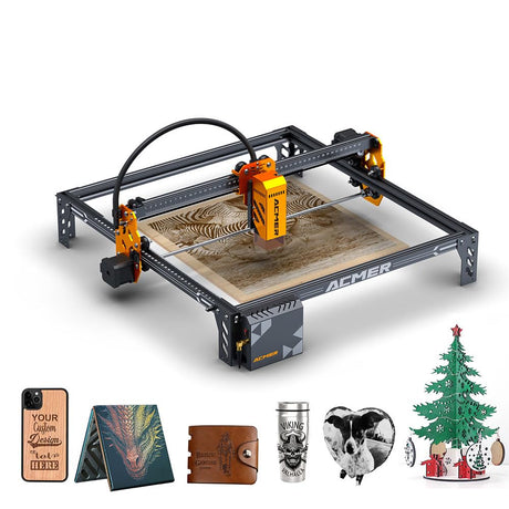 Acmer P1 S Pro Laser Engraver, 6W(6,000mW) Output Laser Engraving Machine, Laser Engraver Machine for Wood, Metal, Acrylic, Leather etc ACMER