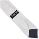 Stacy Adams Men's Satin Solid Tie Set, White, One Size STACY ADAMS