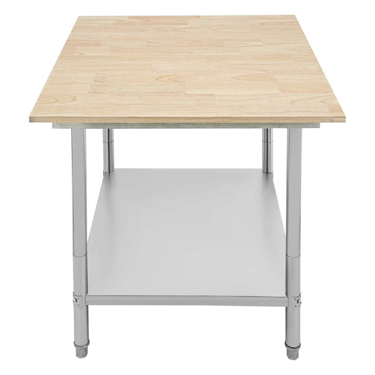 Maple Top Work Table, 36 x 30 x 34 Inch Commercial Butcher Block Wooden Workbench, Kitchen Island Table, Fits Restaurant, Warehouse, Home, Kitchen, Garage Hilberiazel