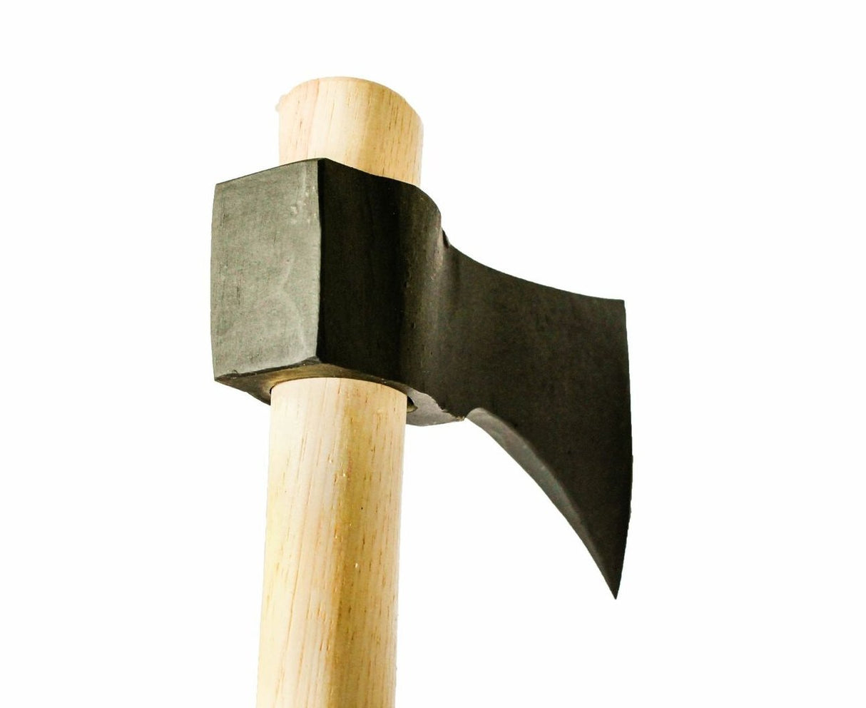 Camping Tomahawk - Hatchet with Hammer Poll - Hand Forged Steel Camp Axe - Wood Handle Throwing Hawk - 100% Gauranteed Free of Defects Thrower Supply