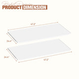 TUOZE 34 Cu Ft Resin Storage Shed with 2 Shelves, Waterproof Outdoor Storage Cabinet with Sloping Roof & Lockable Lid for Garden Tools, Trash Cans (Beige) Tuoze