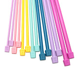 ITROLLE Knitting Needle 14PCS 4mm 5mm 6mm 7mm 8mm 9mm 10mm Colourful Single Pointed Knitting Straight Pins ITROLLE