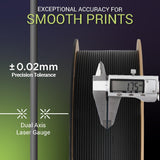 Polymaker Fiberon PA6-CF Carbon Fiber Nylon Filament 1.75mm Black 0.5kg, Fiberon PA6-CF Nylon Warp Free 1.75mm 3D Printing Filament POLYMAKER