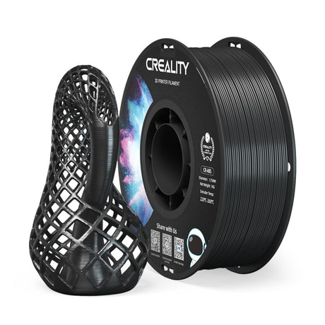 Creality ABS Filament 1.75mm, 3D Printer Filament, Excellent Resistance, Odorless Non-Toxic, Stability, Tough, 1kg(2.2lbs) Printing Filament for 3D Printer (Black) Creality
