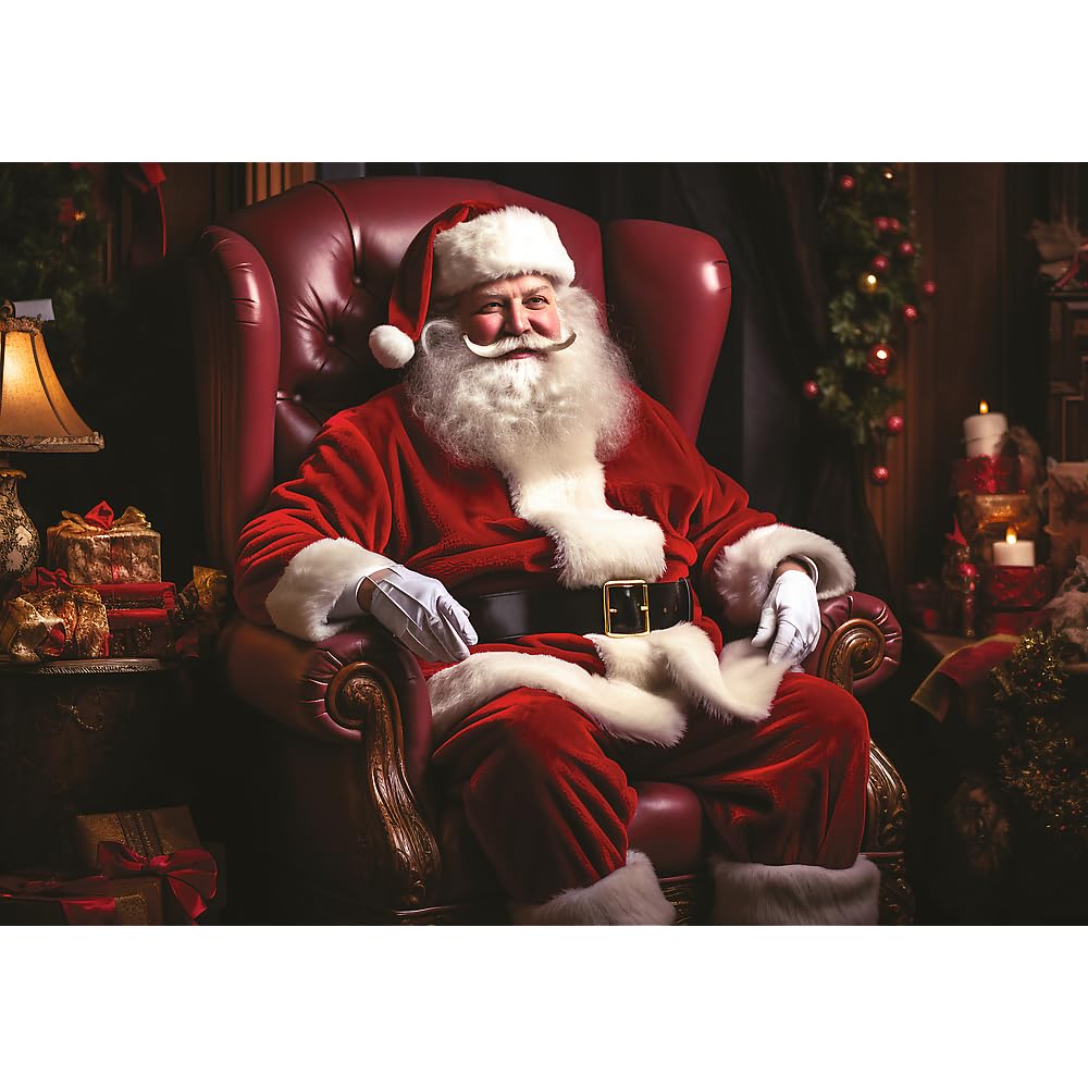 Trefl Classic Santa 500 Piece Jigsaw Puzzle 27"x19" Print, DIY Puzzle, Christmas Jigsaw, Creative Fun, Classic Puzzle for Adults and Children from 12 Years Old Trefl