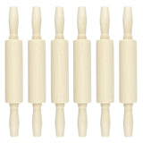 Miokun 6 Pack Wood Small Rolling Pin for Kids, 7.9 Inch Kids Rolling Pin for Home Kitchen Miokun