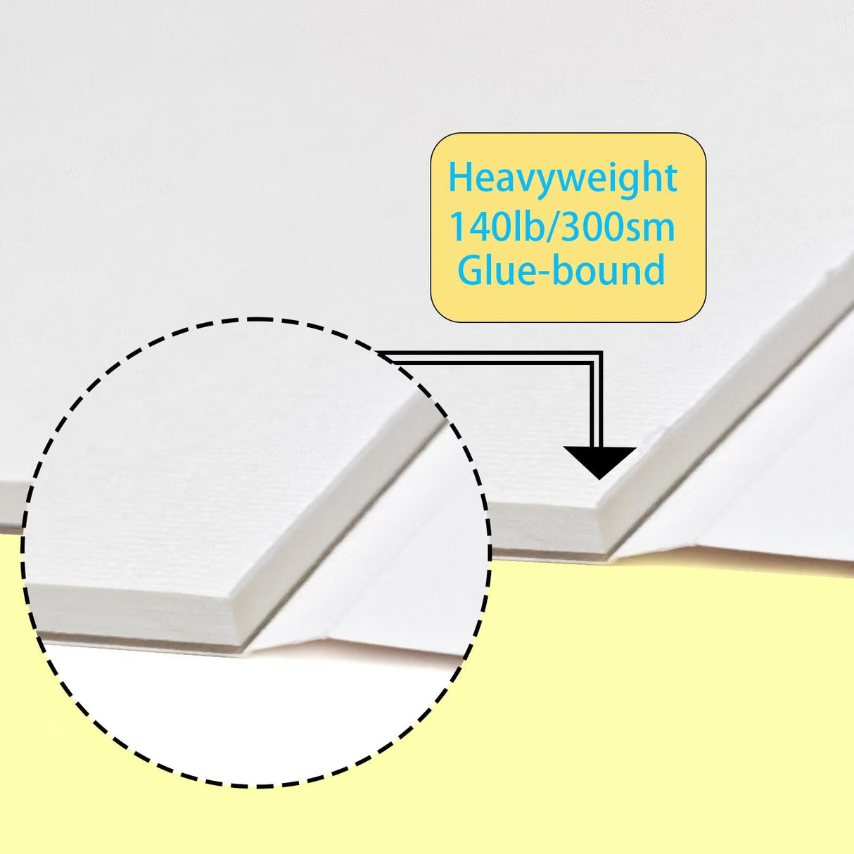 2 Pack Watercolor Paper Pads, 9"x12" Water Color Paper Books 140lb/300gsm Artist Painting Drawing Paper Book SPurePaper