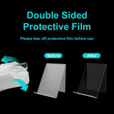 Boloyo Acrylic Book Stand Without Ledge ,6 Inch 6PC Clear Acrylic Display Easel Transparent Display Stand Holder Tablet Holder for Displaying Pictures,Books,Artworks, CDs Boloyo