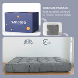 MAXYOYO 8" Futon Mattress Full Size, Extra Thick Futons Sofa Couch Bed, Velvet Floor Mattress for Adults, Shredded Foam Filling (Frame Not Included), Dark Grey MAXYOYO