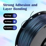 VOXELAB Chameleon HS PLA Filament 1.75mm+/- 0.02mm, Color Changeable Rapid PLA 3D Printer Filament, Max 500mm/s High Speed Printing, Changing Colors Filament 1kg Spool (2.2lbs),Burnt Titanium Voxelab