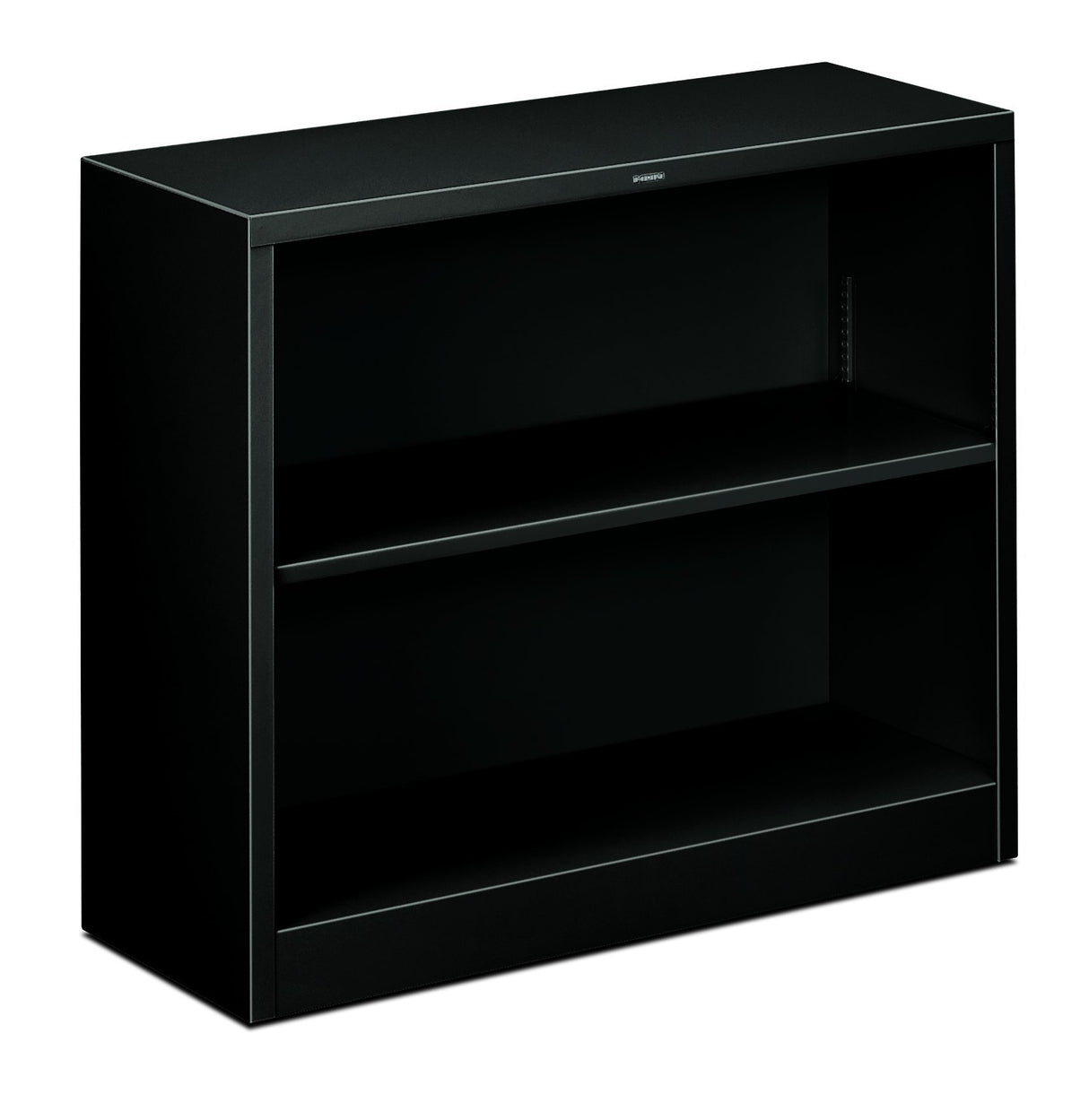HON HONS30ABCP Metal Bookcase with Two, 34-1/2w x 12-5/8d x 29h, Black (S30ABCP), 2-Shelf, 2 Shelves HON