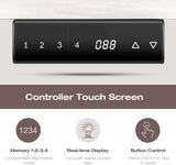 Homall Height Adjustable Electric Standing Desk, 55 x 28 Inches Stand Up Desk, Sit Stand Home Office Desk Computer Workstation with T-Shaped Metal Bracket (White) Homall