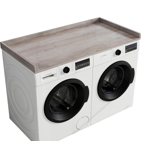 vomavex Washer Dryer Countertop, 54" Width * 27.4” Depth Washer and Dryer Covers for The Top for Laundry Room Organization, Washer and Dryer Countertop Shelves, Greige vomavex
