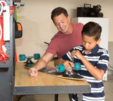 Lifetime Products Wall Mounted Work Table, 4', Wood Varnish (80421) Lifetime