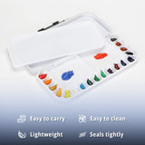 Mr. Pen- Airtight Watercolor Palette with Lid, 1 Pack, 18 Wells and 2 Mixing Areas, Watercolor Palette, Paint Pallet with Lid, Empty Watercolor Palette, Paint Palette, Folding Paint Tray Mr. Pen