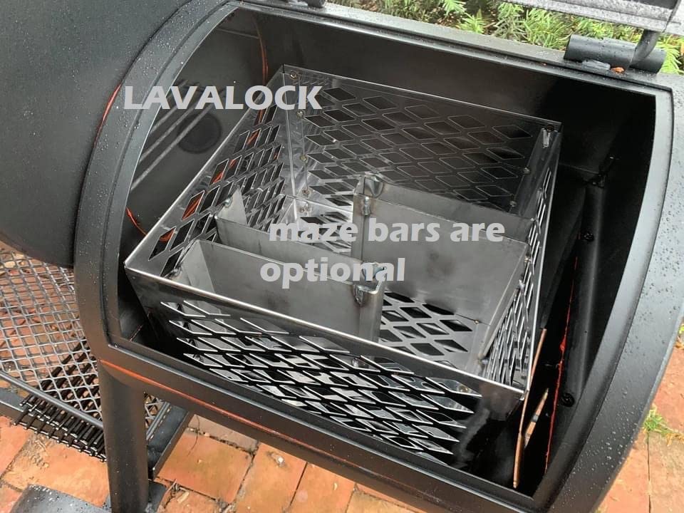 Total Control Offset Smoker Mod Kit for Oklahoma Joe's, and Most Other Offset Smokers Includes Gaskets, Lid Latches and Charcoal Basket (for Oklahoma Joe's Longhorn) Total Control