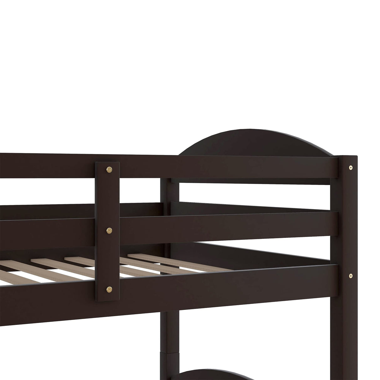 Harper & Bright Designs Twin L-Shaped Bunk Bed with Trundle, Can be Divided into Two L-Shaped Beds, No Spring Box Needed (Espresso) Harper & Bright Designs