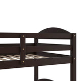 Harper & Bright Designs Twin L-Shaped Bunk Bed with Trundle, Can be Divided into Two L-Shaped Beds, No Spring Box Needed (Espresso) Harper & Bright Designs