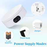 USLINSKY Exhibition Stand for Sublimation Tumbler, 360° Automatic Mute Rotating Revolving Platform 12oz, 20oz&50oz Heat Press Blanks Tumblers Skinny Straight, Cup(White), White-01 (ZT-001) USLINSKY