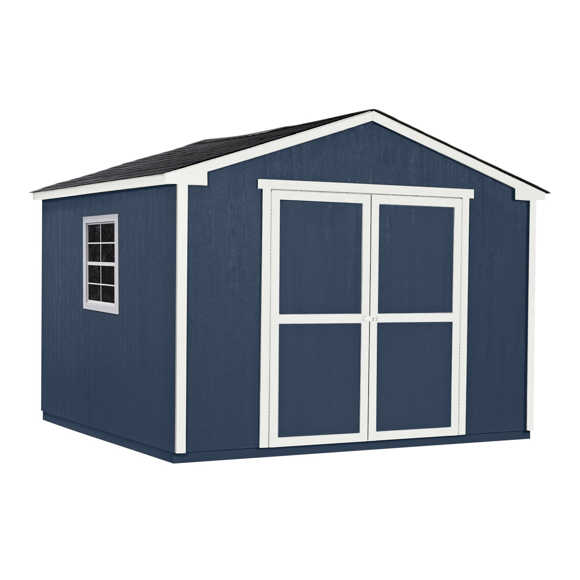 Handy Home Products Charleston Value Gable 10x10 Do-It-Yourself Wooden Storage Shed - WoodArtSupply