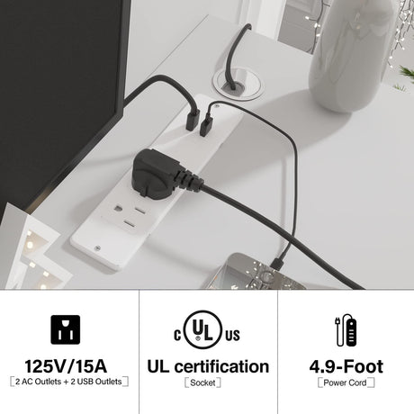 ANTISTA Floating TV Stand with Led Lights, 71 inch Wall Mounted TV Shelf with Power Outlet, Modern Entertainment Center Media Console with Storage Cabinet, Up to 80 Inch TVS, White ANTISTA
