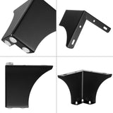 BSTKEY 4Pcs 10CM/4 Inch Modern Metal Furniture Sofa Cabinet Legs with Mounting Screws - DIY Replacement Legs Set for Furniture Cabinet Foot Legs Sofa Bed Desk Table Feet Support, Black BSTKEY