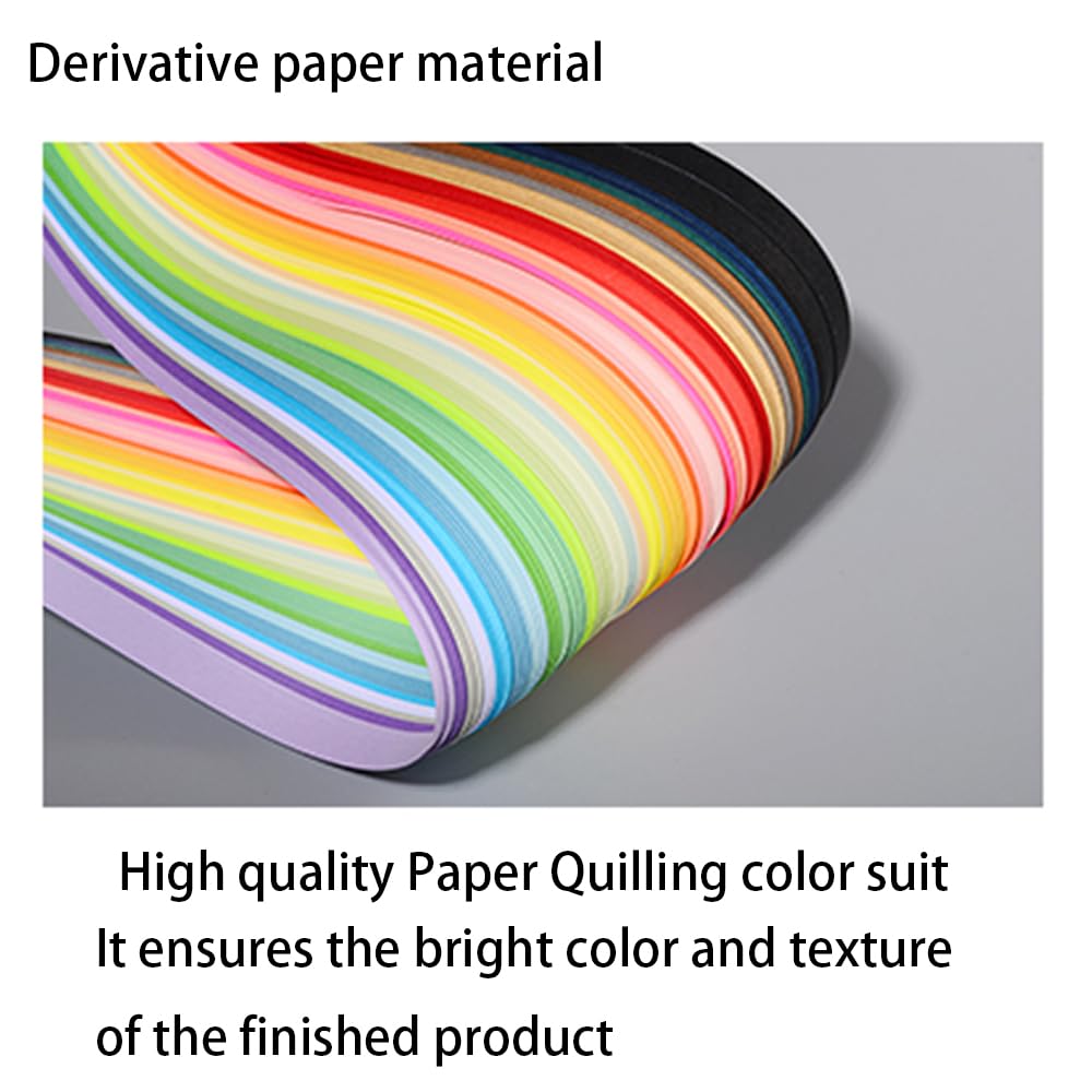 Fish Paper Quilling Kit Paper Quilling Craft Great for DIY Learning Class, Home Decoration, Birthday Gift,Parent-child interaction.It's Suitable for Children and Craftsmen.Creative Stress Reliee MerainMe