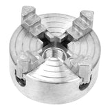 OPPWONG 4 Jaw Lathe Chuck, Z011A Zinc Alloy Lathe Chuck Independent Reversible Jaw Wood Lathe Chuck Mini Metal Lathe Accessories Lathe Chuck Turning Machine Accessory for Lathes Machine OPPWONG